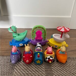 Peppa pig float and cars